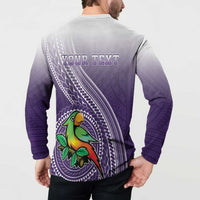 Personalized Manua High School Button Sweatshirt Polynesian Tribal Pattern LT05 - Polynesian Pride