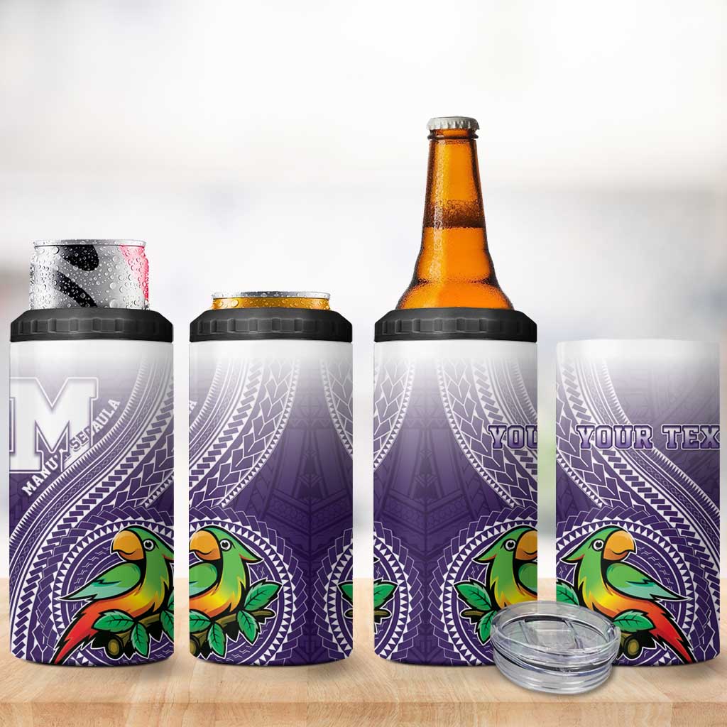 Personalized Manua High School 4 in 1 Can Cooler Tumbler Polynesian Tribal Pattern LT05 - Polynesian Pride