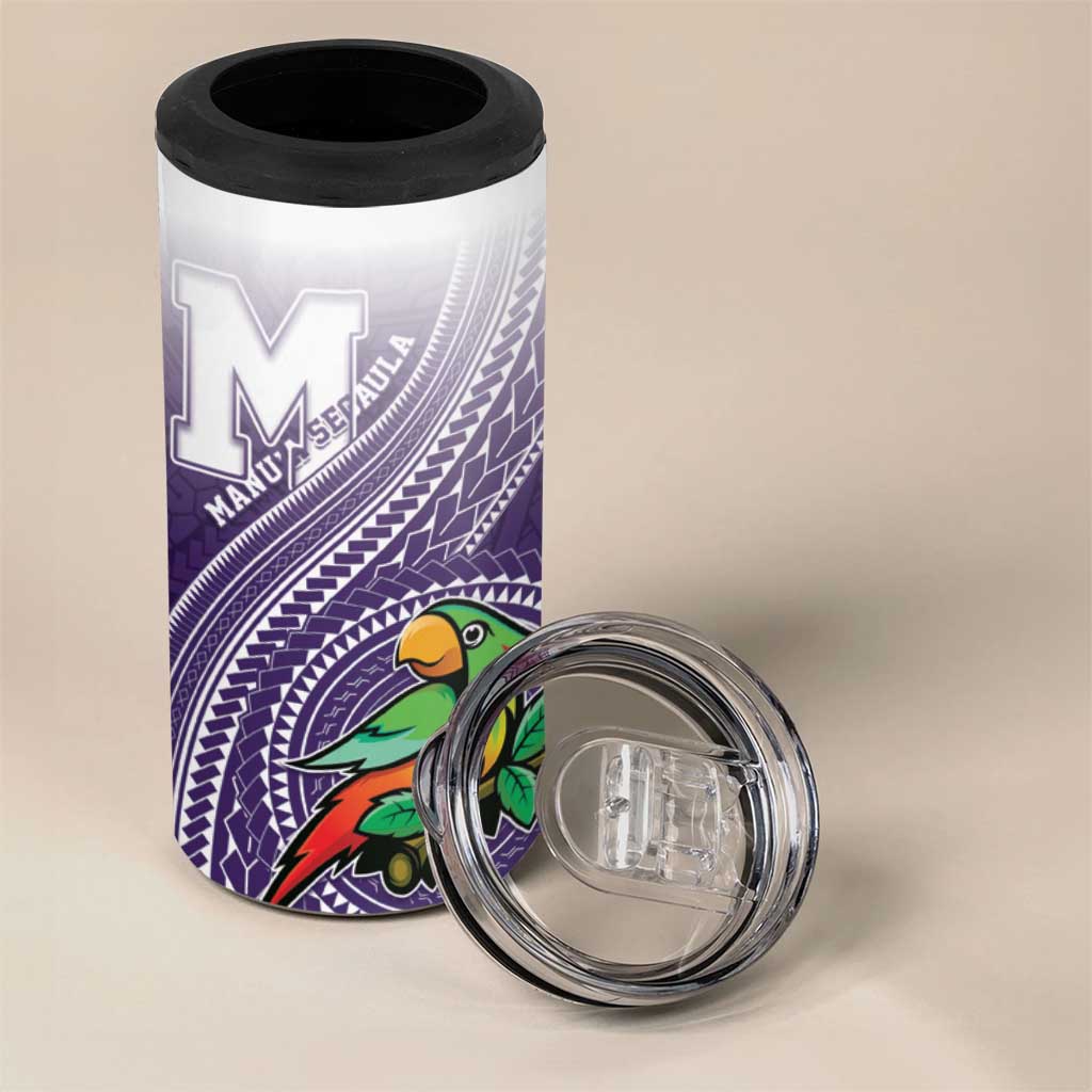 Personalized Manua High School 4 in 1 Can Cooler Tumbler Polynesian Tribal Pattern LT05 - Polynesian Pride