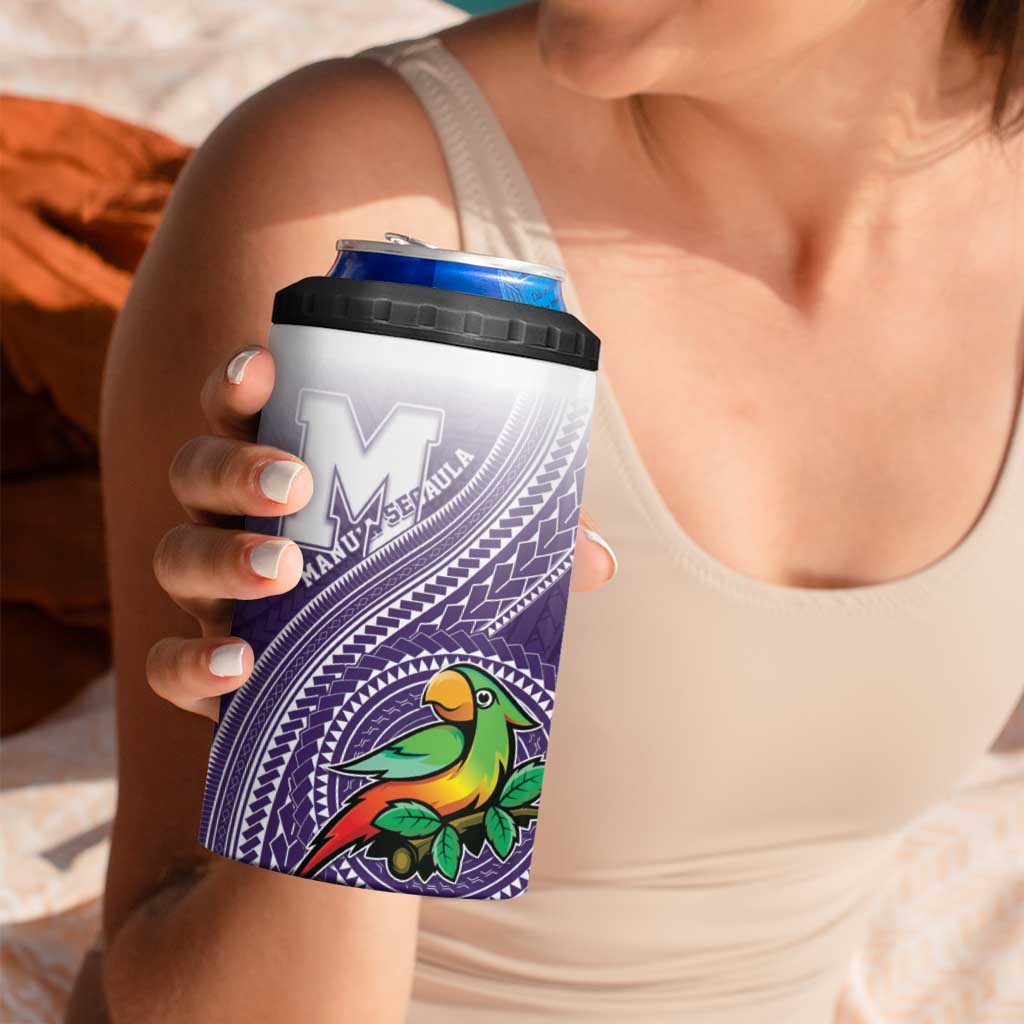 Personalized Manua High School 4 in 1 Can Cooler Tumbler Polynesian Tribal Pattern LT05 - Polynesian Pride