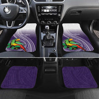 Manua High School Car Mats Polynesian Tribal Pattern LT05 Set 4pcs Purple - Polynesian Pride