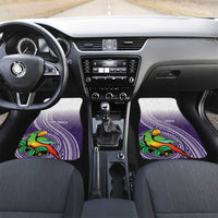 Manua High School Car Mats Polynesian Tribal Pattern LT05 Set 2pcs - Front Purple - Polynesian Pride