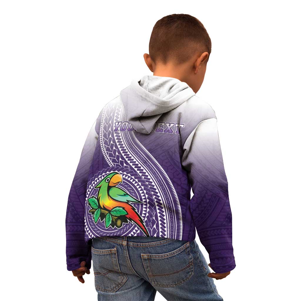Personalized Manua High School Kid Hoodie Polynesian Tribal Pattern
