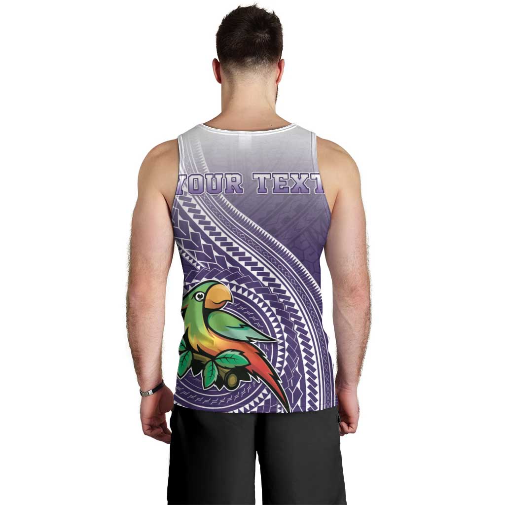 Personalized Manua High School Men Tank Top Polynesian Tribal Pattern