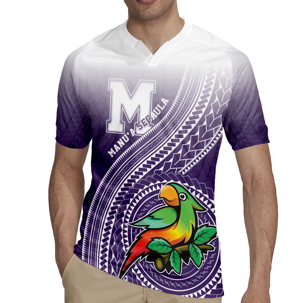 Personalized Manua High School Rugby Jersey Polynesian Tribal Pattern LT05 - Polynesian Pride