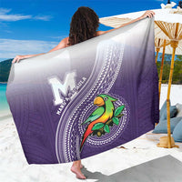 Manua High School Sarong Polynesian Tribal Pattern LT05 One Size 44 x 66 inches Purple - Polynesian Pride