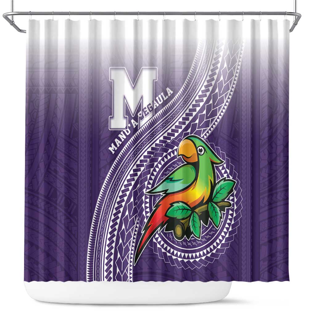 Manua High School Shower Curtain Polynesian Tribal Pattern