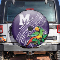 Manua High School Spare Tire Cover Polynesian Tribal Pattern LT05 Purple - Polynesian Pride