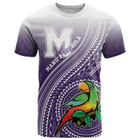 Personalized Manua High School T Shirt Polynesian Tribal Pattern LT05 Purple - Polynesian Pride