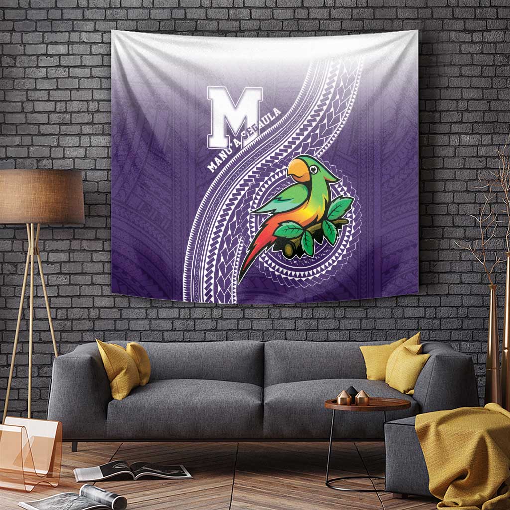 Manua High School Tapestry Polynesian Tribal Pattern