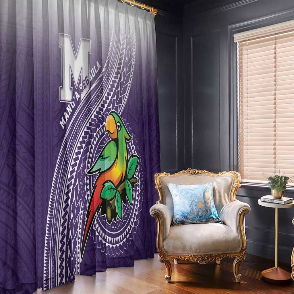 Manua High School Window Curtain Polynesian Tribal Pattern LT05 - Polynesian Pride