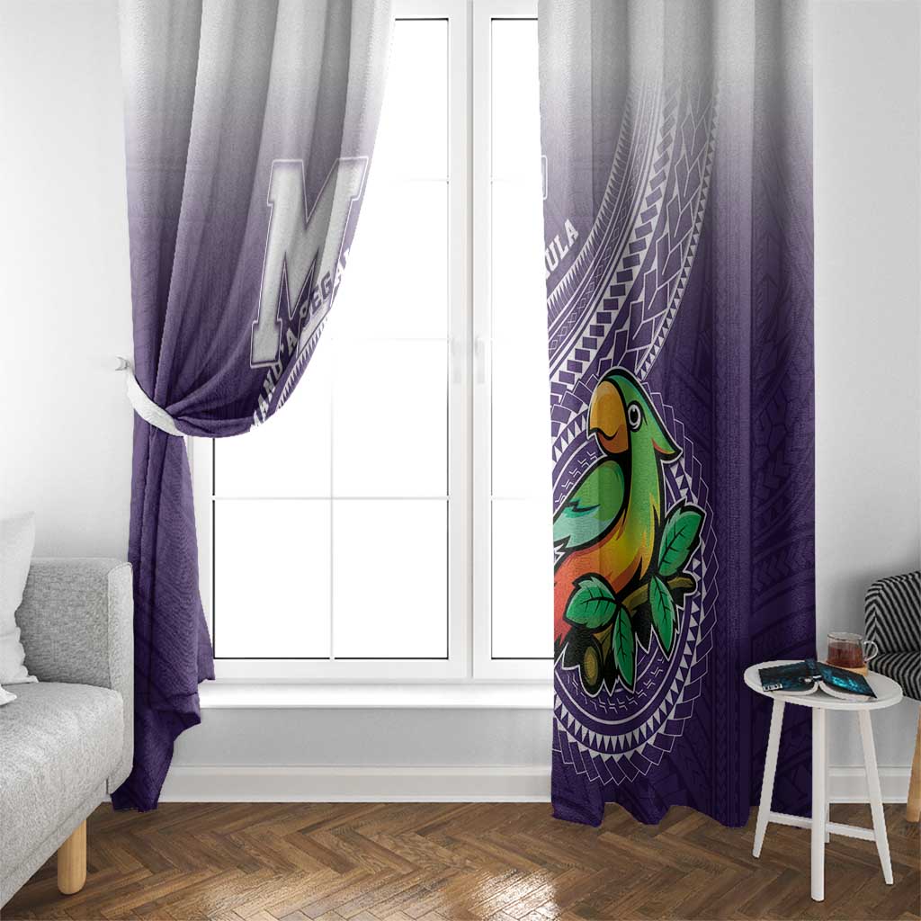 Manua High School Window Curtain Polynesian Tribal Pattern LT05 - Polynesian Pride