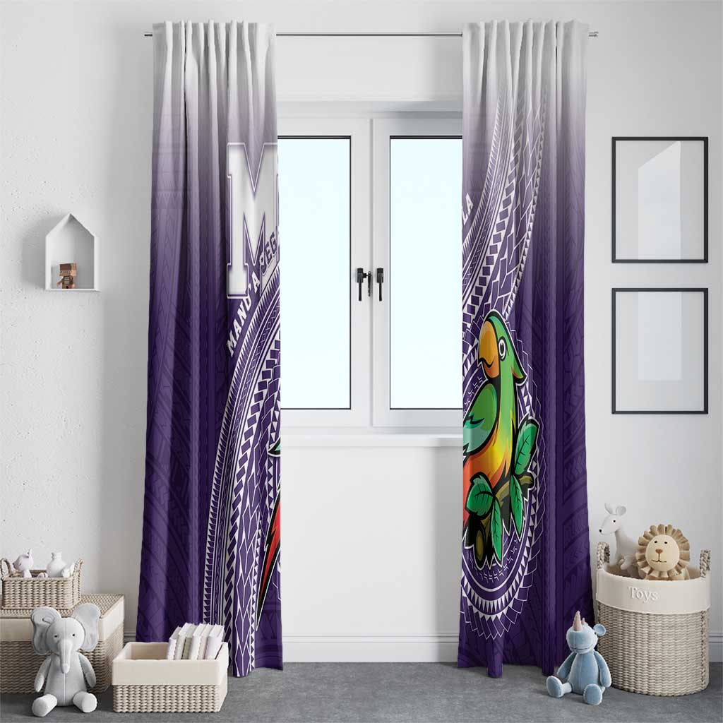 Manua High School Window Curtain Polynesian Tribal Pattern LT05 - Polynesian Pride