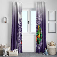 Manua High School Window Curtain Polynesian Tribal Pattern LT05 - Polynesian Pride