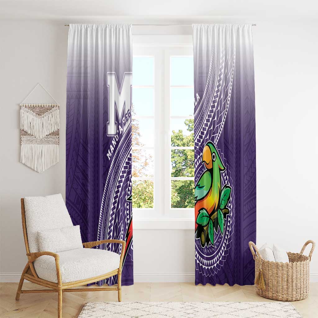 Manua High School Window Curtain Polynesian Tribal Pattern LT05 - Polynesian Pride