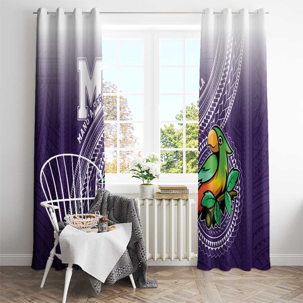 Manua High School Window Curtain Polynesian Tribal Pattern LT05 - Polynesian Pride