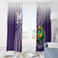 Manua High School Window Curtain Polynesian Tribal Pattern LT05 - Polynesian Pride