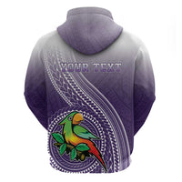 Personalized Manua High School Zip Hoodie Polynesian Tribal Pattern