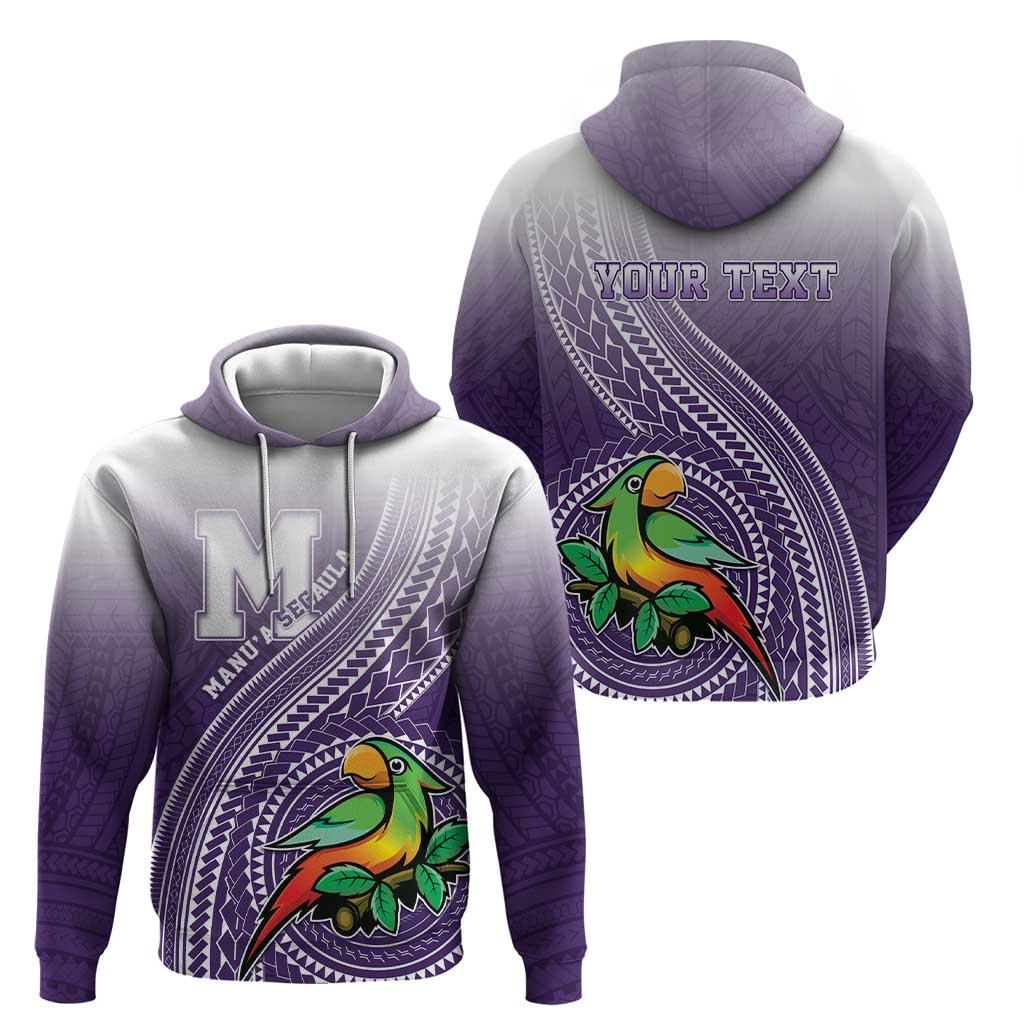 Personalized Manua High School Zip Hoodie Polynesian Tribal Pattern