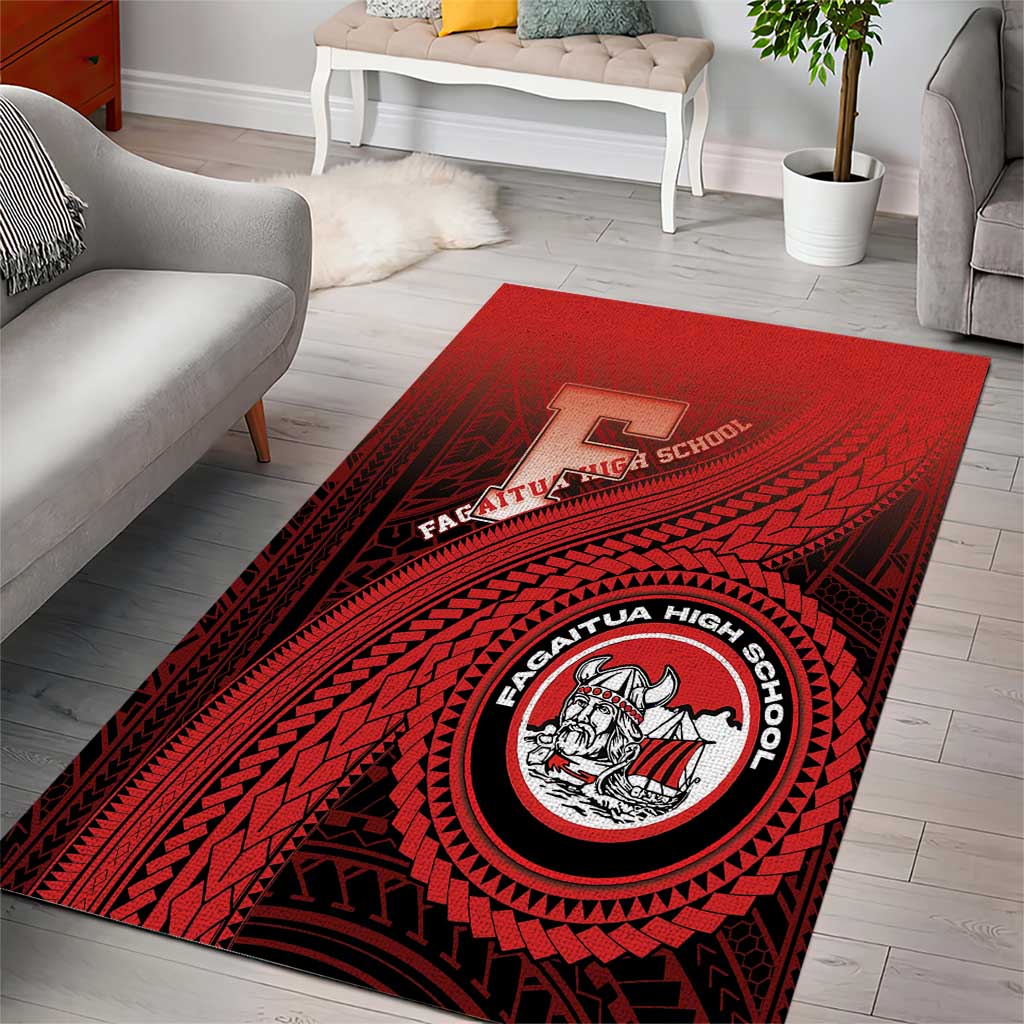 Fagaitua High School Area Rug Polynesian Tribal Pattern LT05 - Polynesian Pride