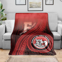 Fagaitua High School Blanket Polynesian Tribal Pattern