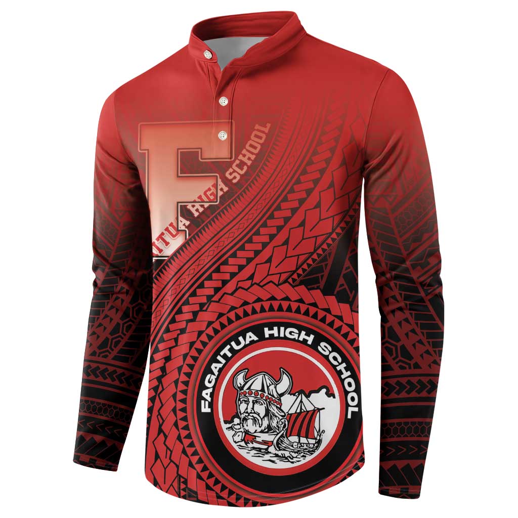 Personalized Fagaitua High School Button Sweatshirt Polynesian Tribal Pattern LT05 - Polynesian Pride