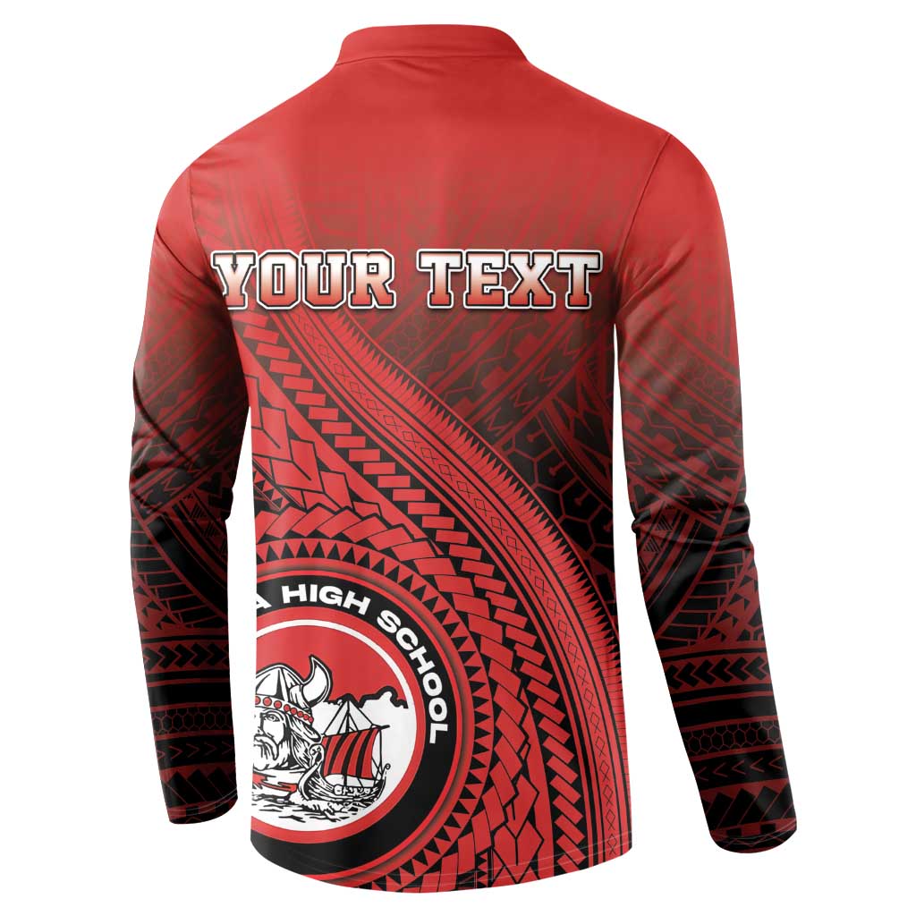 Personalized Fagaitua High School Button Sweatshirt Polynesian Tribal Pattern LT05 - Polynesian Pride