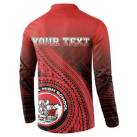 Personalized Fagaitua High School Button Sweatshirt Polynesian Tribal Pattern LT05 - Polynesian Pride