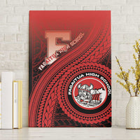Fagaitua High School Canvas Wall Art Polynesian Tribal Pattern LT05 Without Frame Red - Polynesian Pride