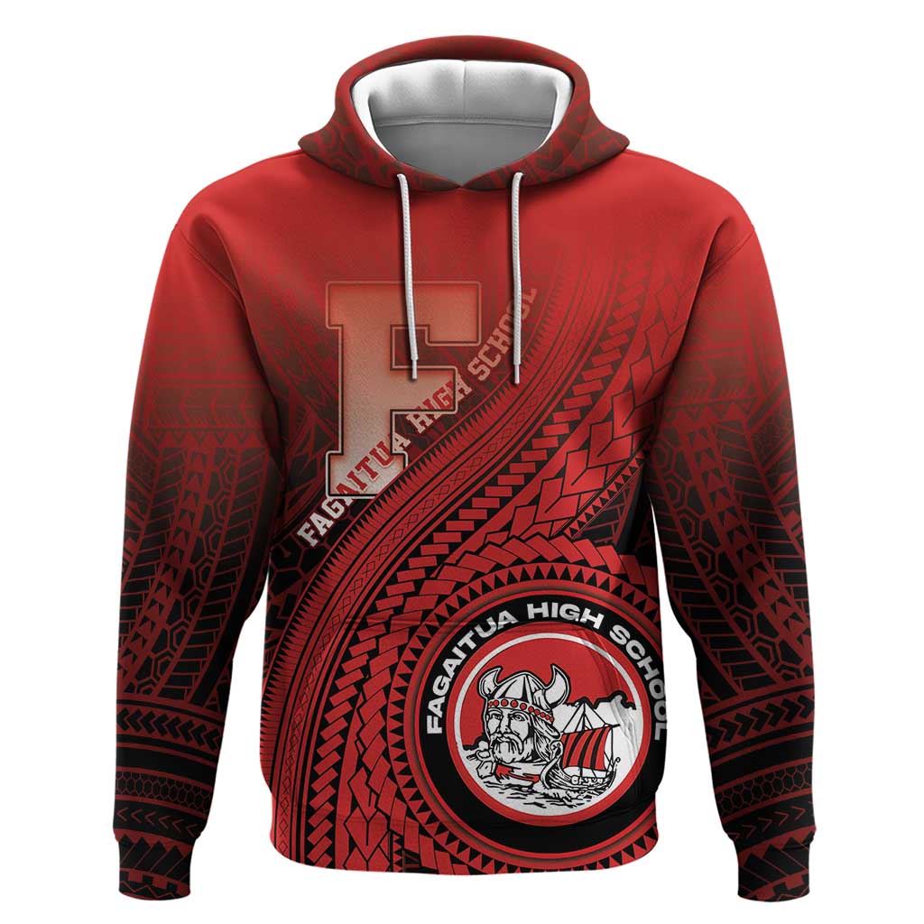 Personalized Fagaitua High School Hoodie Polynesian Tribal Pattern