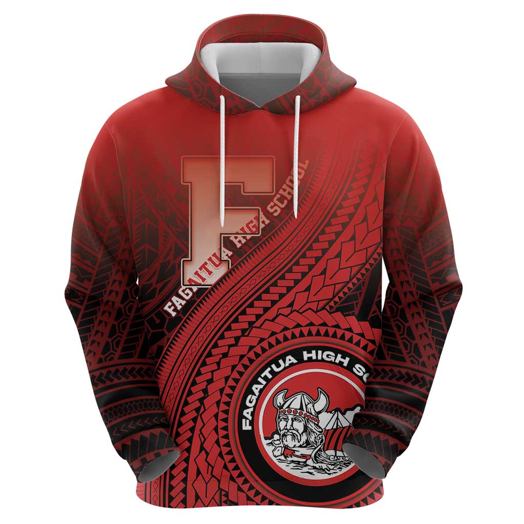 Personalized Fagaitua High School Hoodie Polynesian Tribal Pattern