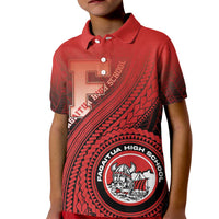 Personalized Fagaitua High School Kid Polo Shirt Polynesian Tribal Pattern LT05 Kid Red - Polynesian Pride
