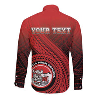Personalized Fagaitua High School Long Sleeve Button Shirt Polynesian Tribal Pattern LT05 - Polynesian Pride