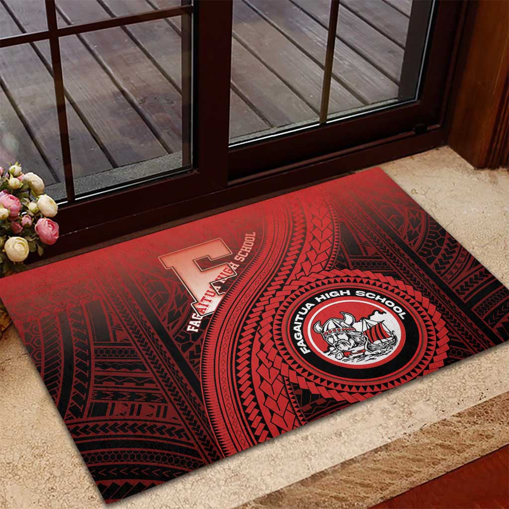 Fagaitua High School Rubber Doormat Polynesian Tribal Pattern LT05 - Polynesian Pride
