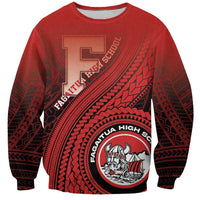 Personalized Fagaitua High School Sweatshirt Polynesian Tribal Pattern LT05 Unisex Red - Polynesian Pride