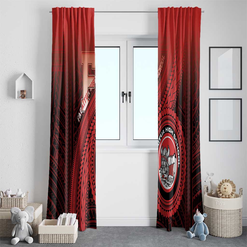Fagaitua High School Window Curtain Polynesian Tribal Pattern LT05 - Polynesian Pride