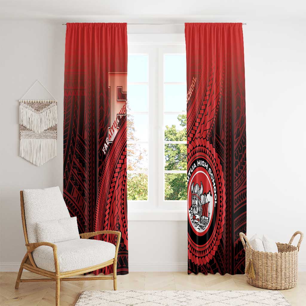 Fagaitua High School Window Curtain Polynesian Tribal Pattern LT05 - Polynesian Pride