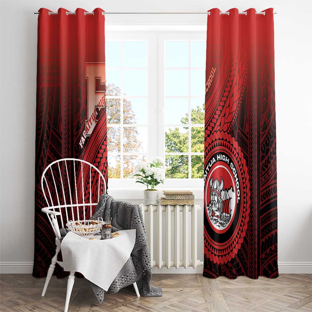 Fagaitua High School Window Curtain Polynesian Tribal Pattern LT05 - Polynesian Pride
