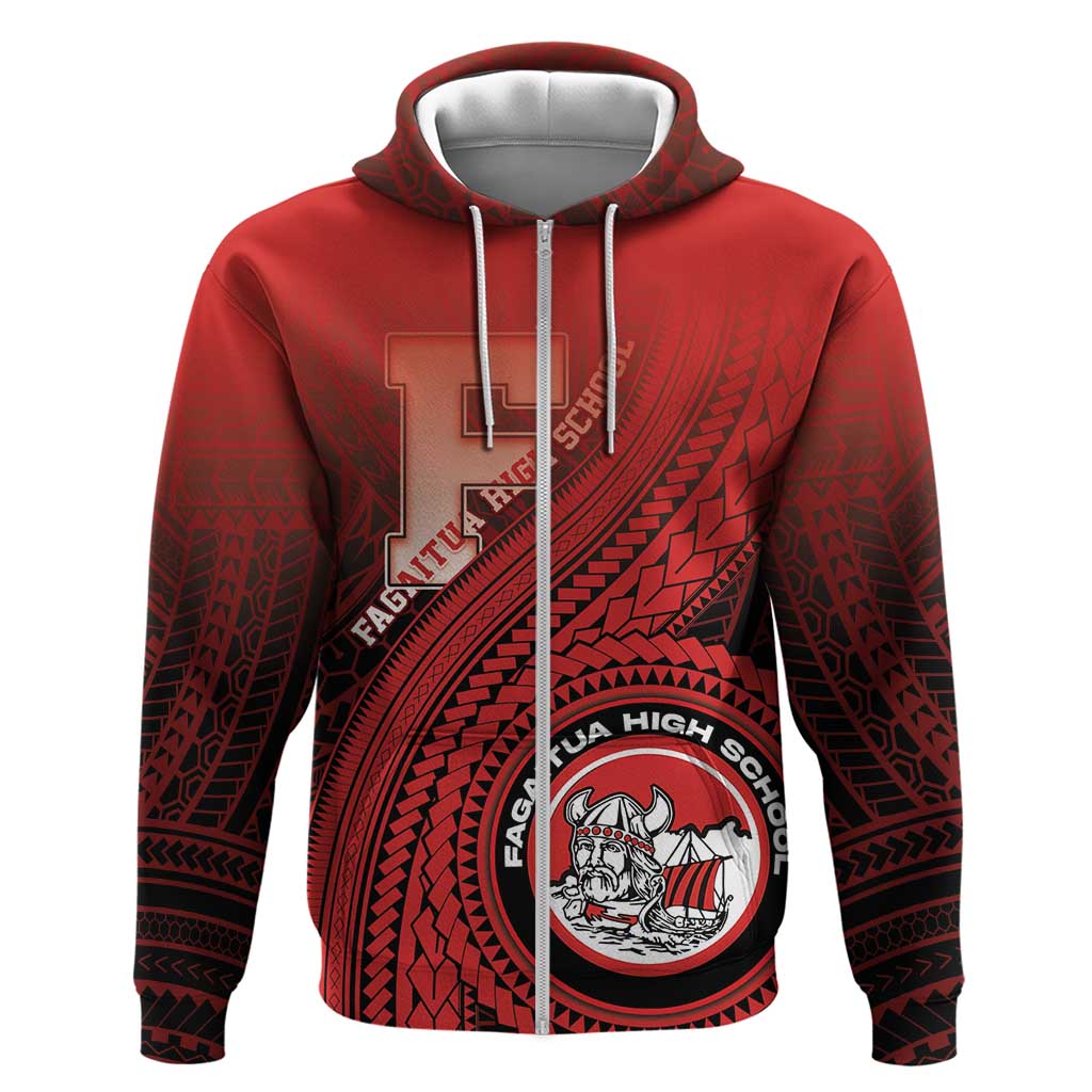 Personalized Fagaitua High School Zip Hoodie Polynesian Tribal Pattern