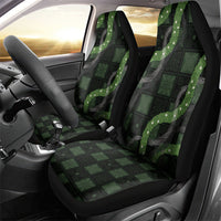 Hawaiian Quilt Car Seat Cover Pele Hair Hinahina Lei Black Version