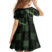 Hawaiian Quilt Family Matching Off Shoulder Maxi Dress and Hawaiian Shirt Pele Hair Hinahina Lei Black Version LT05 - Polynesian Pride