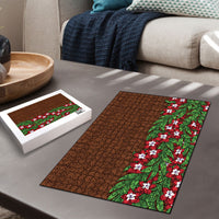 Tonga Language Week Puzzle Heilala Floral Brown