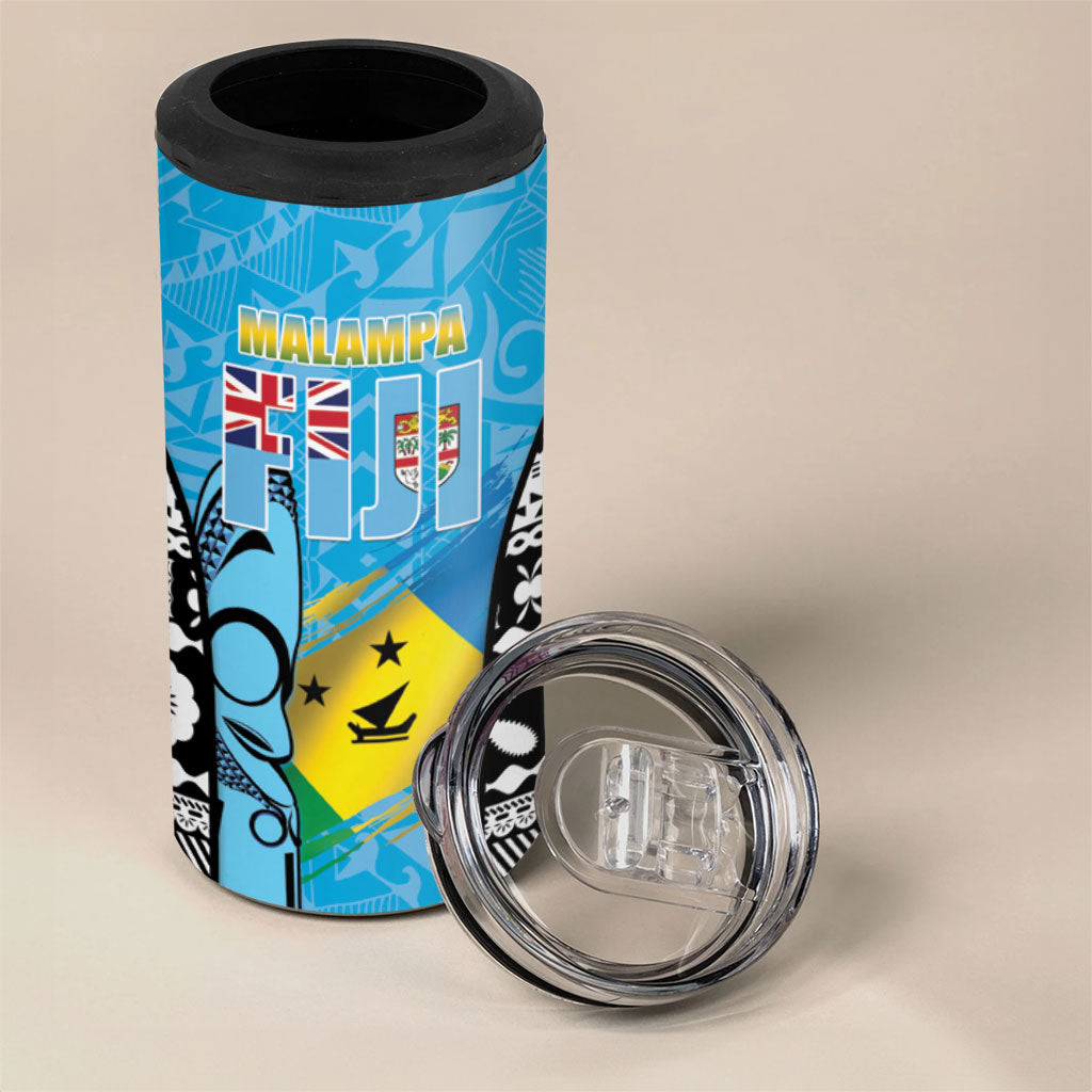Personalised Malampa Fiji Day 2026 4 in 1 Can Cooler Tumbler Unique Style LT05 - Polynesian Pride