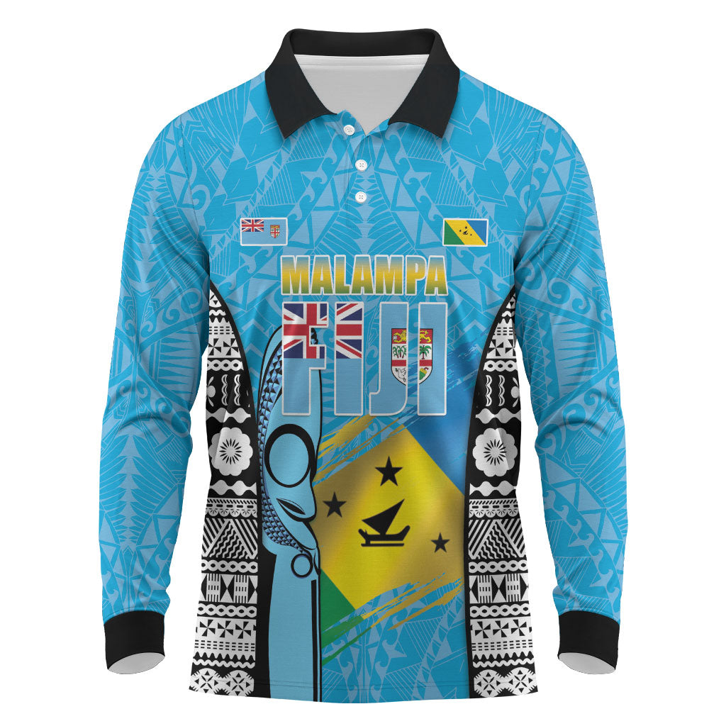 Personalised Malampa Fiji Day 2026 Long Sleeve Polo Shirt Unique Style