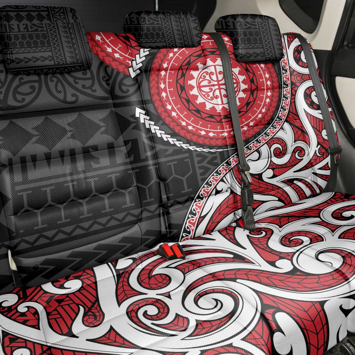 New Zealand Red Maori Koru Simple Style Back Car Seat Cover