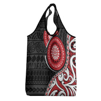 New Zealand Red Maori Koru Simple Style Grocery Bag