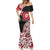 New Zealand Red Maori Koru Simple Style Mermaid Dress