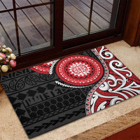 New Zealand Red Maori Koru Simple Style Rubber Doormat
