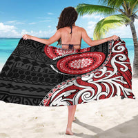 New Zealand Red Maori Koru Simple Style Sarong