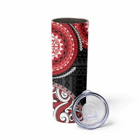 New Zealand Red Maori Koru Simple Style Skinny Tumbler LT05 - Polynesian Pride